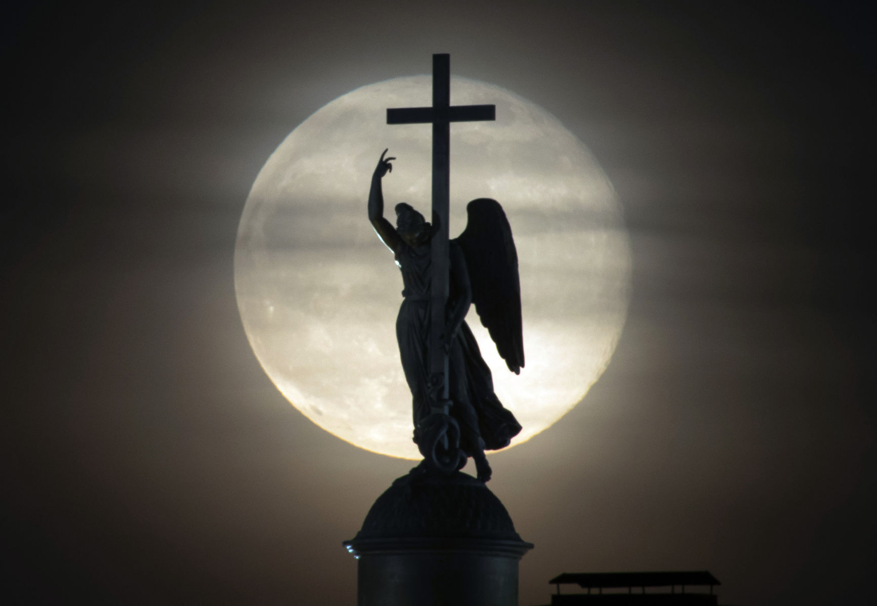 APTOPIX Russia Full Moon